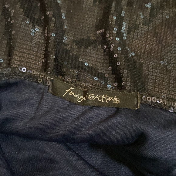 Foreign Exchange | Mini Blue Sequin Cocktail Dress - Picture 7 of 12